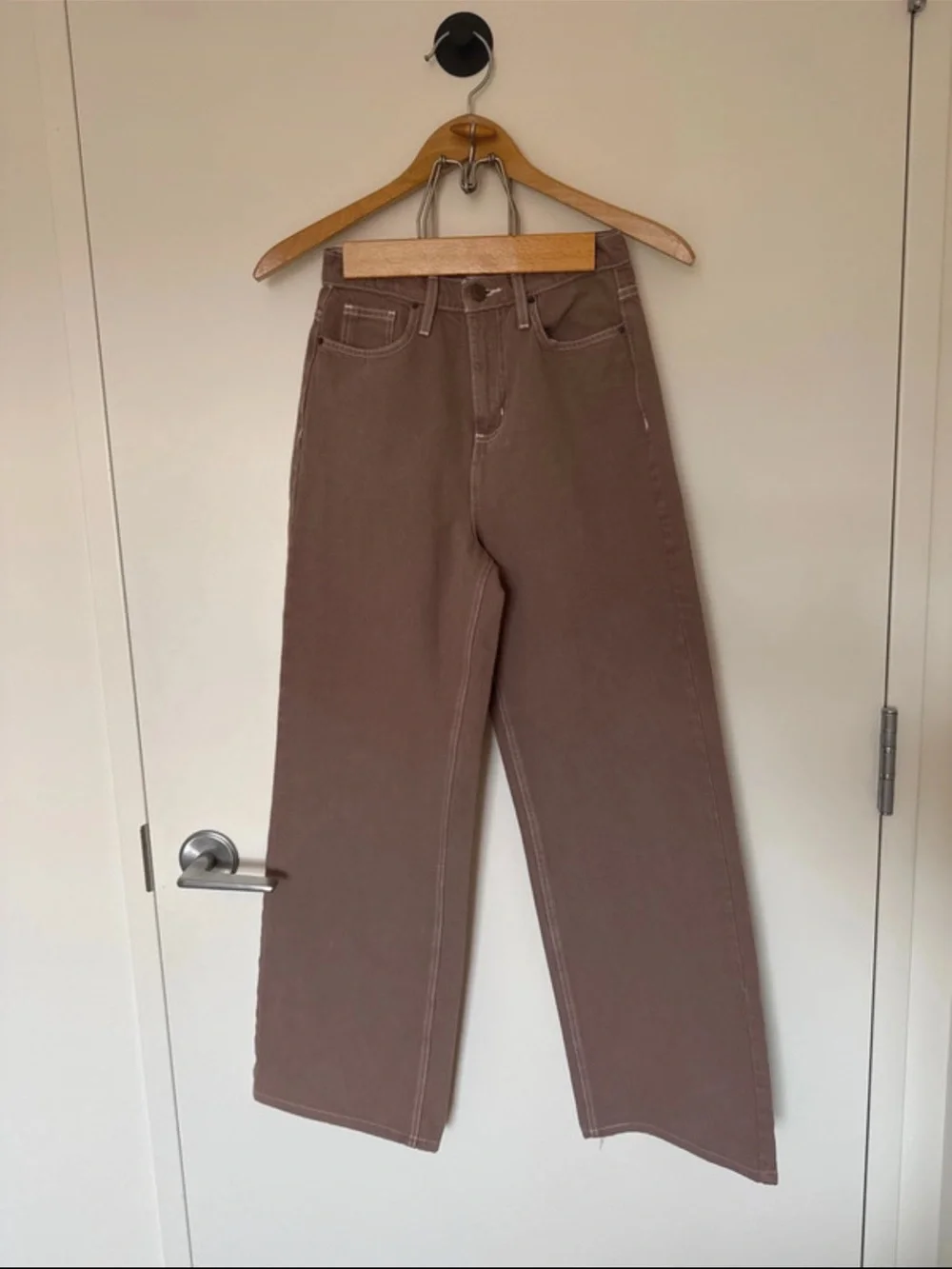 Fashion Nova Wide-Leg Jeans - Brown Taupe